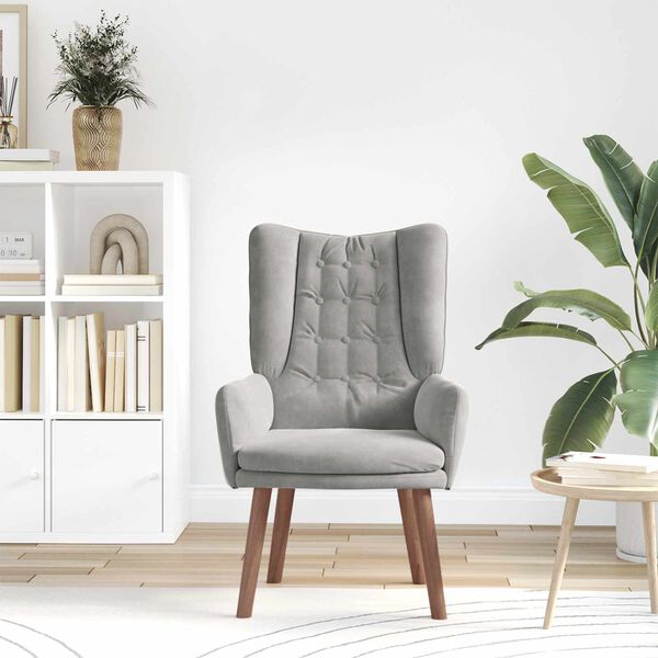 vidaXL Tugitool Helehall 63 x 67 x 94 cm Samet