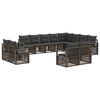 vidaXL Aia Diivanikomplekt 12 pcs Hall pol&uuml;rotang