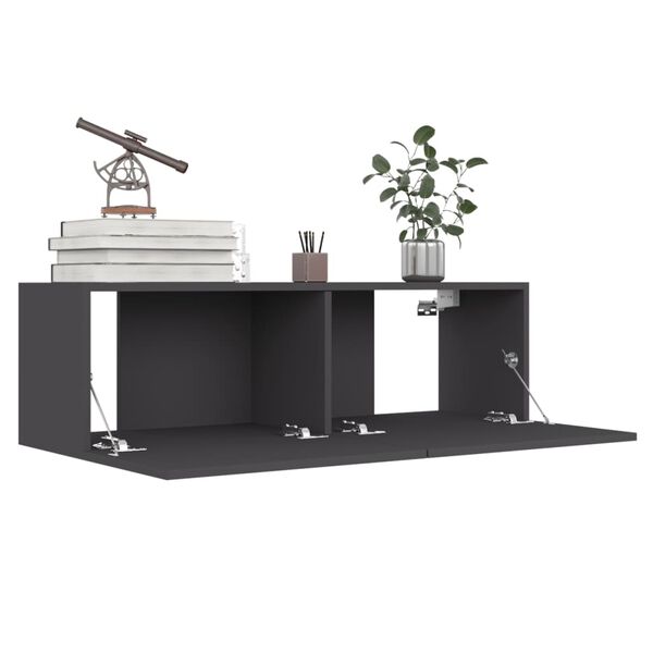 vidaXL telerikapp, hall, 100 x 30 x 30 cm, tehispuit