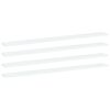 vidaXL riiuliplaadid 4 tk, valge, 100x10x1,5 cm, puitlaastplaat