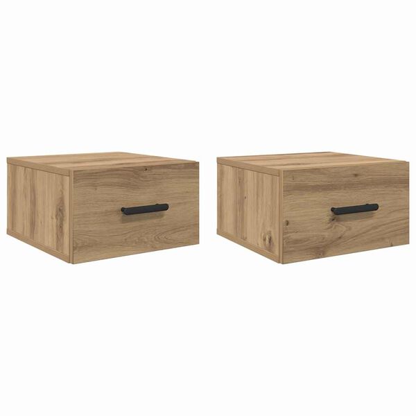 vidaXL &Ouml;&ouml;lambi kapp 2 pcs K&auml;sit&ouml;&ouml;puu 35 x 35 x 20 cm Tehispuit