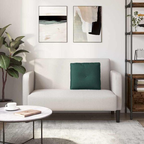 vidaXL Seljatugi padi Tume rohelise 50 x 19 x 45 cm kangas