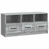 vidaXL Telerikapp sahtliga Hall Sonoma 102 x 34,5 x 47 cm Tehispuit