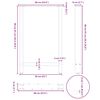 vidaXL baarilaua jalad, naturaalne teras, 2 tk, 60 x (90&ndash;91) cm, teras