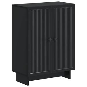 vidaXL Vannitoa hoiukapp EDE Must 59,5 x 31 x 80 cm Tehispuit