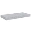 vidaXL seinariiulid, 2 tk, betoonhall, 50 x 23 x 3,8 cm MDF