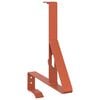 vidaXL Lumi kaitse tugi 12 tk Punane 29,5 x 3 x 34,5 cm Teras