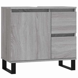 vidaXL vannitoakapp, hall Sonoma tamm, 65 x 33 x 60 cm, tehispuit