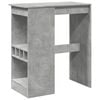 vidaXL baarilaud riiulitega, betoonhall, 90x47,5x103,5 cm, tehispuit