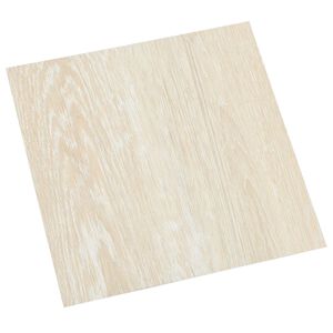 vidaXL P&otilde;randaplaadid 5,11 m&sup2; 55 pcs PVC Valge ja Beez