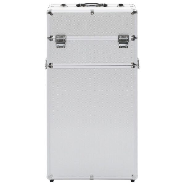 vidaXL jumestuskäru, alumiinium, hõbedane