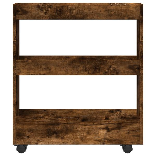 vidaXL kitsas hoiuk&auml;ru 3-astmeline suitsutatud tamm tehispuit