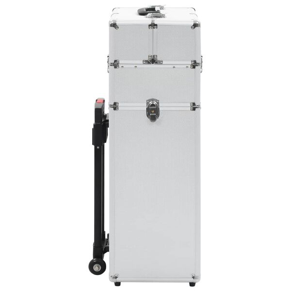 vidaXL jumestuskäru, alumiinium, hõbedane