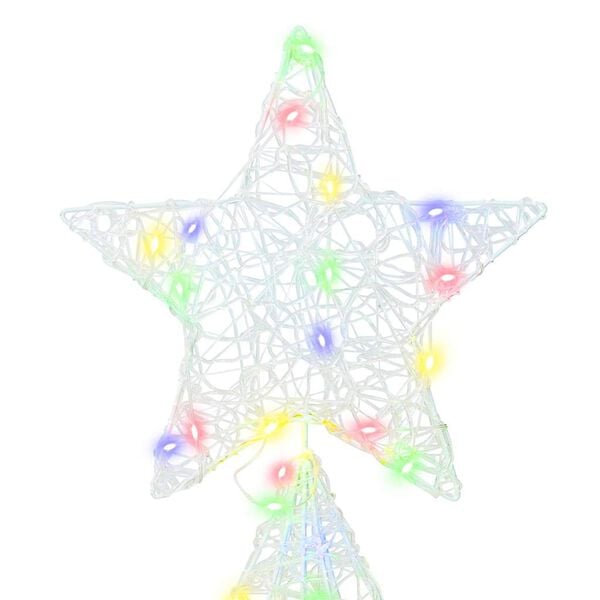 vidaXL Jõulupuu koos 240 LED-iga Mitmevärviline 180 cm Akrüül