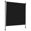 vidaXL V&auml;lis Rulli Kardin Must 200 x 270 cm