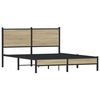 vidaXL metallist voodiraam ilma madratsita Sonoma tamm 140x190 cm