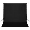 vidaXL fotostuudio komplekt valgustuse, taustapildi ja reflektoriga