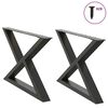 vidaXL kohvilaua jalad 2 tk, antratsiithall, 70 x (42-43,3) cm, teras
