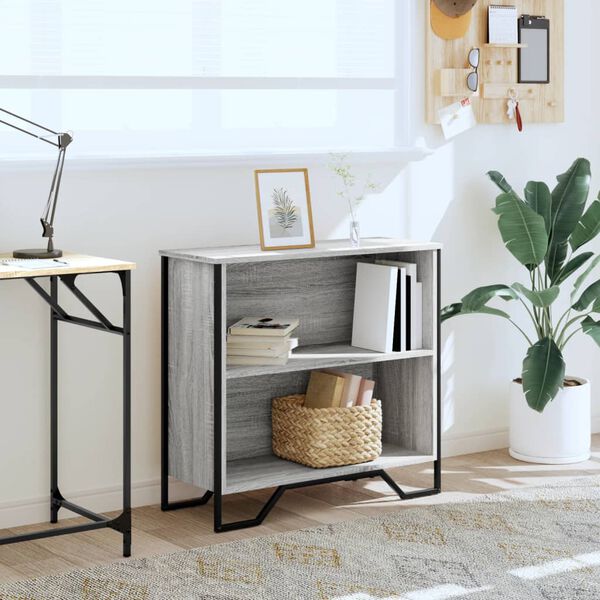 vidaXL raamatualus, hall Sonoma tamm, 80x31x74,5 cm, tehispuit