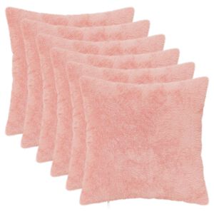 vidaXL Diivanipadi 6 tk HEERLEN Roosa 30 x 30 cm Vale k&uuml;&uuml;liku