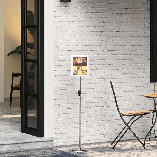 vidaXL Messin&auml;itus Displays H&otilde;bedane 25 x 25 x 125 cm Alumiinium