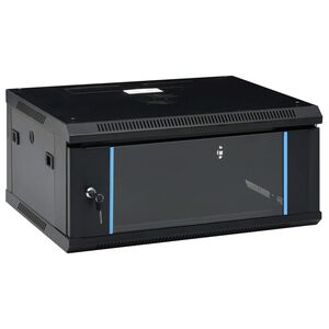 vidaXL 4U seinale paigaldatav v&otilde;rgukapp 19" IP20 600 x 450 x 285 mm