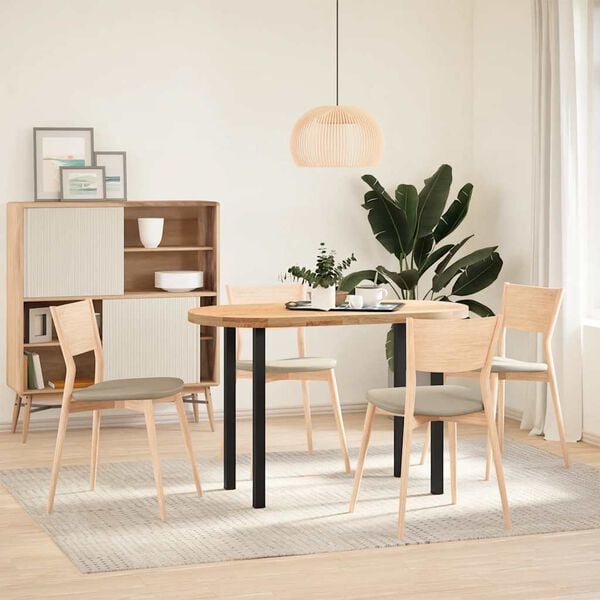 vidaXL konsoollaua jalad 4 tk mustad, 72&ndash;74 cm, teras