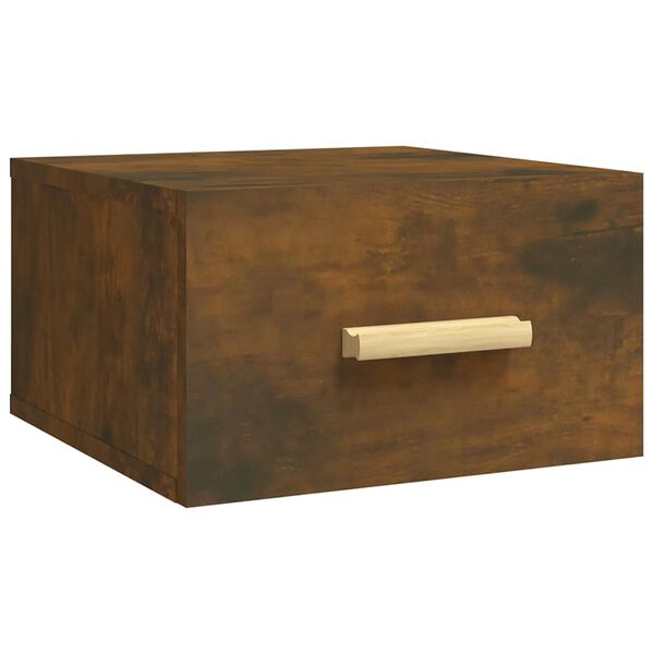 vidaXL seinale kinnitatav &ouml;&ouml;kapp, suitsutatud tamm, 35x35x20 cm