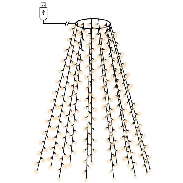 Kuusetuled, v&otilde;rk, 180 LEDi, 180 cm