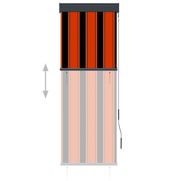 vidaXL v&auml;liruloo 60 x 250 cm, oranž ja pruun