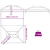 vidaXL Gazebo katte vahetus L&auml;bipaistev 400 x 300 x 32 cm PVC