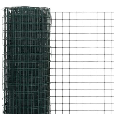 vidaXL kanade traataed teras, PVC kattega 25 x 0,5 m, roheline