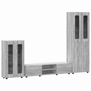 vidaXL Telerikapi komplekt sahtliga FLORIN 3 pcs Hall Sonoma Tehispuit