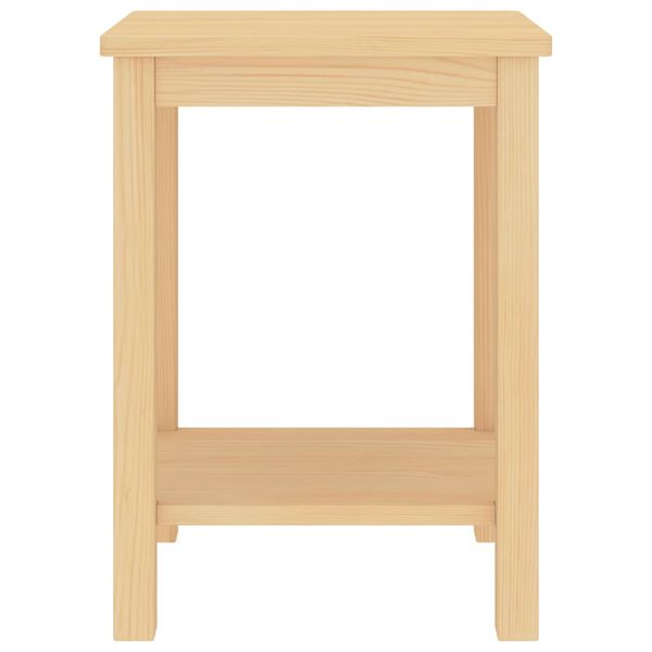 vidaXL öökapp, naturaalne 35 x 30 x 47 cm, männipuit