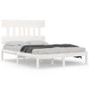 vidaXL voodiraam, valge, t&auml;ispuit, 160 x 200 cm