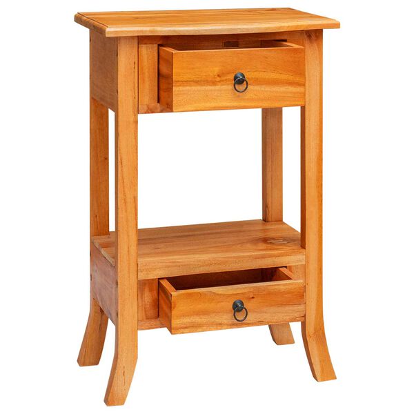 vidaXL Konsoollaud Neutraalne 50,5 x 30 x 75,5 cm Tugev Mahagoni Puit