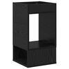 vidaXL Otsalaud Must tamm 30 x 30 x 56 cm Tehispuit