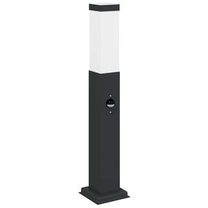vidaXL anduriga postvalgusti 50 cm must IP44