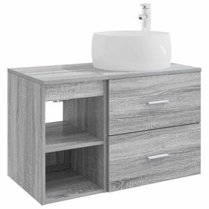 vidaXL Vannitoa m&ouml;&ouml;bleset 2 pcs Hall Sonoma Tehispuit