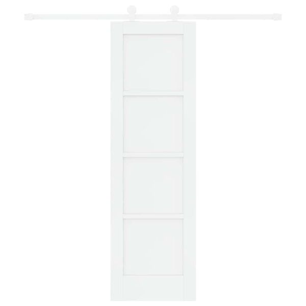 vidaXL Libisev uks Valge 61 x 198,5 cm Tahke m&auml;nd