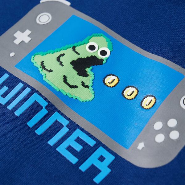 Laste kapuutsiga dressipluus, tumesinine, 140