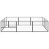 vidaXL koeraaedik, must, 9 m&sup2;, teras