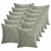 vidaXL Diivanipadi 12 tk HEERLEN Roheline 40 x 40 cm &Scaron;en&uuml;&uuml;lfabric