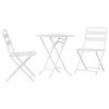 vidaXL Aia Bistroo Komplekt 3 pcs Valge Teras