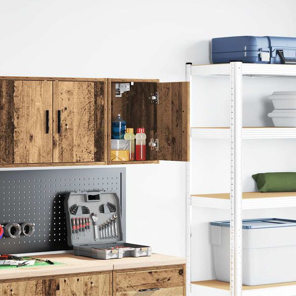 vidaXL Garaaži seinakapp Vana puidust valmistatud puit