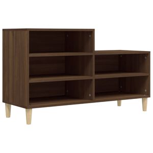 vidaXL kingakapp, pruun tamm, 102x36x60 cm, tehispuit