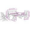 vidaXL 4-osaline aiam&ouml;&ouml;bli komplekt, nulupuit