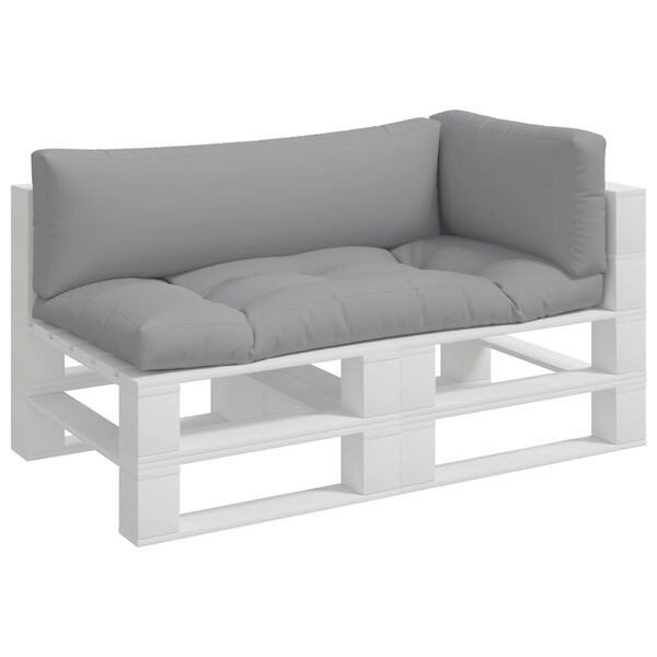 vidaXL euroaluse istmepadjad, 3 tk, hall, kangas