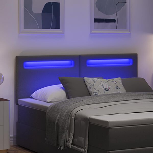 vidaXL LED peatoed Hall 160 cm Kunstnahk