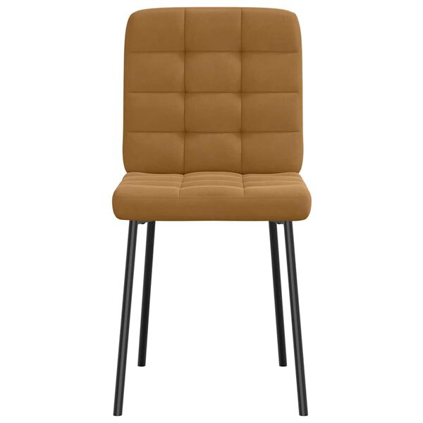 vidaXL söögitoolid 2 tk, pruun, samet